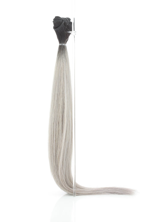 OMBRE MACHINE SEWN WEFT / 100 GR | 1B-SILVER