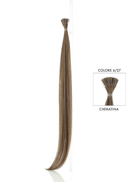 1 GRAM FUSION HAIR EXTENSION, STRAIGHT | 6-27