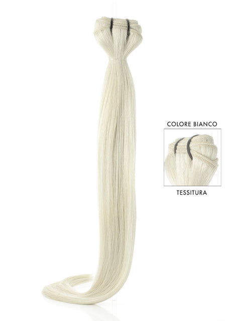 MACHINE SEWN WEFT/ STRAIGHT/ 100 gr | BIANCO